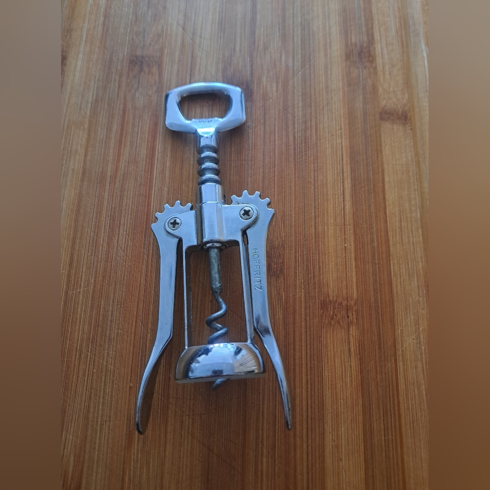 VTG Metal Winged HOFFRITZ Italy Corkscrew Wine Bottle Opener